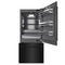 36 In. 19.8 Cu. Ft. Built-in Bottom Freezer Refrigerator With Water Dispenser And Ice Maker In Black Stainless Steel With Graphite Gray Interior