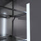 36 In. 19.8 Cu. Ft. Built-in Bottom Freezer Refrigerator With Water Dispenser And Ice Maker In Black Stainless Steel With Graphite Gray Interior