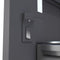 36 In. 19.8 Cu. Ft. Built-in Bottom Freezer Refrigerator With Water Dispenser And Ice Maker In Black Stainless Steel With Graphite Gray Interior
