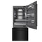 36 In. 19.8 Cu. Ft. Built-in Bottom Freezer Refrigerator With Water Dispenser And Ice Maker In Black Stainless Steel With Graphite Gray Interior