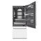 36 In. 19.8 Cu. Ft. Built-in Bottom Freezer Refrigerator With Water Dispenser And Ice Maker In White Matte With Graphite Gray Interior