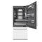 36 In. 19.8 Cu. Ft. Built-in Bottom Freezer Refrigerator With Water Dispenser And Ice Maker In White Matte With Graphite Gray Interior