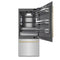 Autograph Edition 36 In. 19.8 Cu. Ft. Built-in Bottom Freezer Refrigerator With Water Dispenser And Ice Maker In Stainless Steel With Graphite Gray Interior And Champagne Bronze Accents