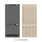 Autograph Edition 36 In. 19.8 Cu. Ft. Panel Ready Built-in Bottom Freezer Refrigerator With Water Dispenser And Ice Maker With Graphite Gray Interior And Champagne Bronze Accents