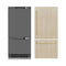 Autograph Edition 36 In. 19.8 Cu. Ft. Panel Ready Built-in Bottom Freezer Refrigerator With Water Dispenser And Ice Maker With Graphite Gray Interior And Champagne Bronze Accents
