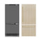 Autograph Edition 36 In. 19.8 Cu. Ft. Panel Ready Built-in Bottom Freezer Refrigerator With Water Dispenser And Ice Maker With Graphite Gray Interior And Champagne Bronze Accents