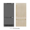 Autograph Edition 36 In. 19.8 Cu. Ft. Panel Ready Built-in Bottom Freezer Refrigerator With Water Dispenser And Ice Maker With Graphite Gray Interior And Polished Gold Accents