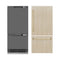 Autograph Edition 36 In. 19.8 Cu. Ft. Panel Ready Built-in Bottom Freezer Refrigerator With Water Dispenser And Ice Maker With Graphite Gray Interior And Polished Gold Accents