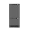 Autograph Edition 36 In. 19.8 Cu. Ft. Panel Ready Built-in Bottom Freezer Refrigerator With Water Dispenser And Ice Maker With Graphite Gray Interior And Polished Gold Accents