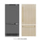 Autograph Edition 36 In. 19.8 Cu. Ft. Panel Ready Built-in Bottom Freezer Refrigerator With Water Dispenser And Ice Maker With Graphite Gray Interior And Polished Gold Accents