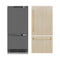 Autograph Edition 36 In. 19.8 Cu. Ft. Panel Ready Built-in Bottom Freezer Refrigerator With Water Dispenser And Ice Maker With Graphite Gray Interior And Polished Gold Accents