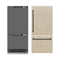 Autograph Edition 36 In. 19.8 Cu. Ft. Panel Ready Built-in Bottom Freezer Refrigerator With Water Dispenser And Ice Maker With Graphite Gray Interior And Matte Black Accents