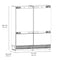 Autograph Edition 72 In. 39.6 Cu. Ft. Panel Ready French Door Built-in Bottom Freezer Refrigerator With Water Dispensers And Ice Makers With Graphite Gray Interior And Polished Gold Accents