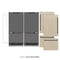 Autograph Edition 72 In. 39.6 Cu. Ft. Panel Ready French Door Built-in Bottom Freezer Refrigerator With Water Dispensers And Ice Makers With Graphite Gray Interior And Matte Black Accents