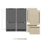 Autograph Edition 72 In. 39.6 Cu. Ft. Panel Ready French Door Built-in Bottom Freezer Refrigerator With Water Dispensers And Ice Makers With Graphite Gray Interior And Matte Black Accents