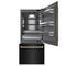 Autograph Edition 36 In. 19.8 Cu. Ft. Built-in Bottom Freezer Refrigerator With Water Dispenser And Ice Maker In Black Stainless Steel With Graphite Gray Interior And Champagne Bronze Accents