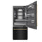 Autograph Edition 36 In. 19.8 Cu. Ft. Built-in Bottom Freezer Refrigerator With Water Dispenser And Ice Maker In Black Stainless Steel With Graphite Gray Interior And Polished Gold Accents