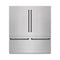 Autograph Edition 72 In. 39.6 Cu. Ft. French Door Built-in Bottom Freezer Refrigerator With Water Dispensers And Ice Makers In Satin Stainless Steel With Graphite Gray Interior And Matte Black Accents