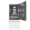 Autograph Edition 36 In. 19.8 Cu. Ft. Built-in Bottom Freezer Refrigerator With Water Dispenser And Ice Maker In White Matte With Graphite Gray Interior And Champagne Bronze Accents