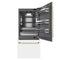 Autograph Edition 36 In. 19.8 Cu. Ft. Built-in Bottom Freezer Refrigerator With Water Dispenser And Ice Maker In White Matte With Graphite Gray Interior And Polished Gold Accents