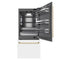 Autograph Edition 36 In. 19.8 Cu. Ft. Built-in Bottom Freezer Refrigerator With Water Dispenser And Ice Maker In White Matte With Graphite Gray Interior And Polished Gold Accents