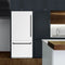 Autograph Edition 36 In. 19.8 Cu. Ft. Built-in Bottom Freezer Refrigerator With Water Dispenser And Ice Maker In White Matte With Graphite Gray Interior And Matte Black Accents