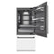 Autograph Edition 36 In. 19.8 Cu. Ft. Built-in Bottom Freezer Refrigerator With Water Dispenser And Ice Maker In White Matte With Graphite Gray Interior And Matte Black Accents