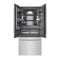 36 In. 19.6 Cu. Ft. French Door Built-in Bottom Freezer Refrigerator With Water Dispenser And Ice Maker In Stainless Steel With Graphite Gray Interior
