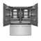 60 In. 32.2 Cu. Ft. French Door Built-in Bottom Freezer Refrigerator With Water Dispensers And Ice Makers In Stainless Steel With Graphite Gray Interior