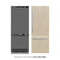 30 In. 16.1 Cu. Ft. Panel Ready Built-in Bottom Freezer Refrigerator With Water Dispenser And Ice Maker With Graphite Gray Interior