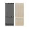 30 In. 16.1 Cu. Ft. Panel Ready Built-in Bottom Freezer Refrigerator With Water Dispenser And Ice Maker With Graphite Gray Interior