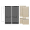 60 In. 32.2 Cu. Ft. Panel Ready French Door Built-in Bottom Freezer Refrigerator With Water Dispensers And Ice Makers With Graphite Gray Interior