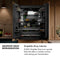 30 In. 16.1 Cu. Ft. Built-in Bottom Freezer Refrigerator With Water Dispenser And Ice Maker In Black Stainless Steel With Graphite Gray Interior