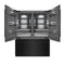 60 In. 32.2 Cu. Ft. French Door Built-in Bottom Freezer Refrigerator With Water Dispensers And Ice Makers In Black Stainless Steel With Graphite Gray Interior
