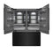 60 In. 32.2 Cu. Ft. French Door Built-in Bottom Freezer Refrigerator With Water Dispensers And Ice Makers In Black Stainless Steel With Graphite Gray Interior