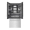 36 In. 19.6 Cu. Ft. French Door Built-in Bottom Freezer Refrigerator With Water Dispenser And Ice Maker In Satin Stainless Steel With Graphite Gray Interior