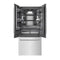 36 In. 19.6 Cu. Ft. French Door Built-in Bottom Freezer Refrigerator With Water Dispenser And Ice Maker In Satin Stainless Steel With Graphite Gray Interior