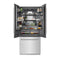 36 In. 19.6 Cu. Ft. French Door Built-in Bottom Freezer Refrigerator With Water Dispenser And Ice Maker In Satin Stainless Steel With Graphite Gray Interior