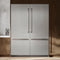 60 In. 32.2 Cu. Ft. French Door Built-in Bottom Freezer Refrigerator With Water Dispensers And Ice Makers In Satin Stainless Steel With Graphite Gray Interior