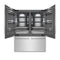 60 In. 32.2 Cu. Ft. French Door Built-in Bottom Freezer Refrigerator With Water Dispensers And Ice Makers In Satin Stainless Steel With Graphite Gray Interior