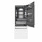 30 In. 16.1 Cu. Ft. Built-in Bottom Freezer Refrigerator With Water Dispenser And Ice Maker In White Matte With Graphite Gray Interior