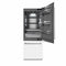 30 In. 16.1 Cu. Ft. Built-in Bottom Freezer Refrigerator With Water Dispenser And Ice Maker In White Matte With Graphite Gray Interior