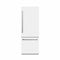 30 In. 16.1 Cu. Ft. Built-in Bottom Freezer Refrigerator With Water Dispenser And Ice Maker In White Matte With Graphite Gray Interior