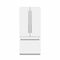 36 In. 19.6 Cu. Ft. French Door Built-in Bottom Freezer Refrigerator With Water Dispenser And Ice Maker In White Matte With Graphite Gray Interior