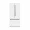 36 In. 19.6 Cu. Ft. French Door Built-in Bottom Freezer Refrigerator With Water Dispenser And Ice Maker In White Matte With Graphite Gray Interior