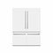 60 In. 32.2 Cu. Ft. French Door Built-in Bottom Freezer Refrigerator With Water Dispensers And Ice Makers In White Matte With Graphite Gray Interior