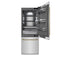 Autograph Edition 30 In. 16.1 Cu. Ft. Built-in Bottom Freezer Refrigerator With Water Dispenser And Ice Maker In Stainless Steel With Graphite Gray Interior And Polished Gold Helix Handles