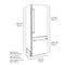 Autograph Edition 30 In. 16.1 Cu. Ft. Built-in Bottom Freezer Refrigerator With Water Dispenser And Ice Maker In Stainless Steel With Graphite Gray Interior And Polished Gold Helix Handles