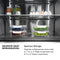 Autograph Edition 30 In. 16.1 Cu. Ft. Built-in Bottom Freezer Refrigerator With Water Dispenser And Ice Maker In Stainless Steel With Graphite Gray Interior And Matte Black Accents