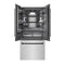 Autograph Edition 36 In. 19.6 Cu. Ft. French Door Built-in Bottom Freezer Refrigerator With Water Dispenser And Ice Maker In Stainless Steel With Graphite Gray Interior And Matte Black Accents
